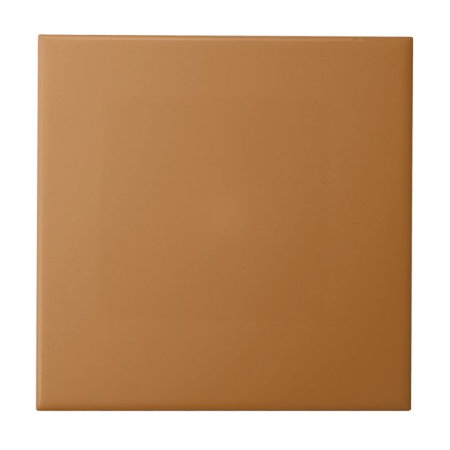 Copper Brown Solid Color Tile (Front)
