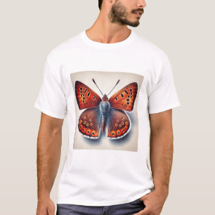 Copper Butterflies 141024IREF242 - Watercolor T-Shirt