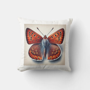 Copper Butterflies 141024IREF242 - Watercolor Throw Pillow