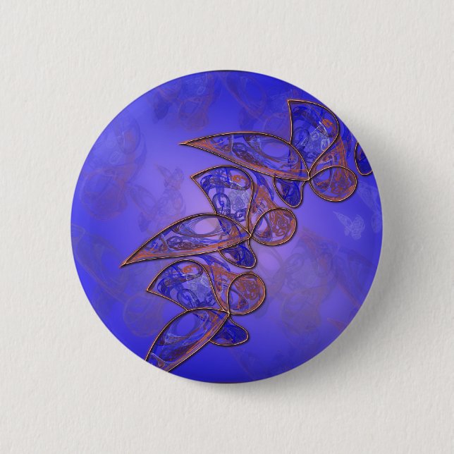 Copper Butterflies Button (Front)