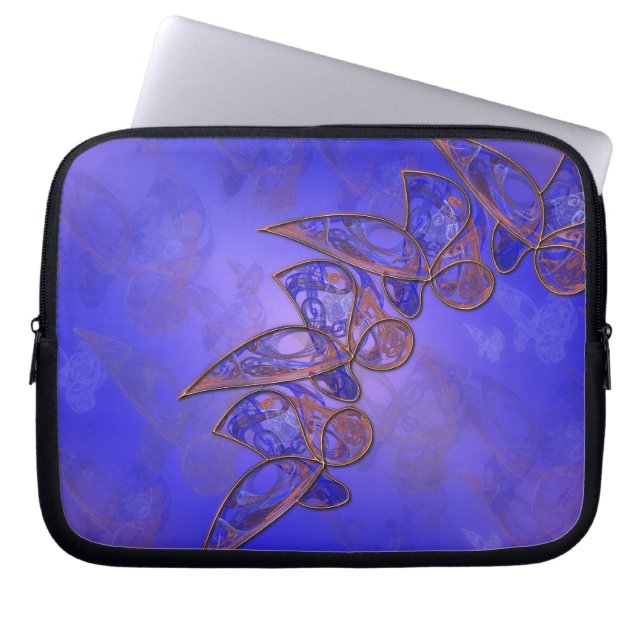 Copper Butterflies Laptop Sleeve (Front)