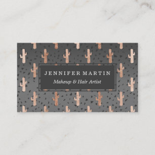 Copper Cactus Modern Chic Geo Triangles Gradient Business Card