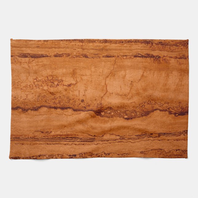 Copper Canyon Granite, amber gold Sedona mountains Kitchen Towel (Horizontal)