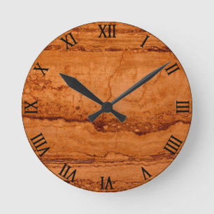 Copper Canyon Granite Round Clock
