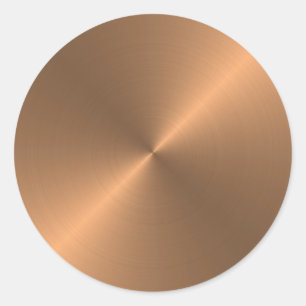 Copper Classic Round Sticker