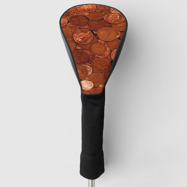 Copper Coins Golf Head Cover (Front)
