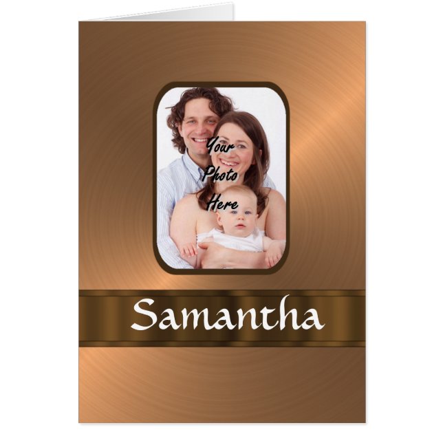 Copper coloured photo template (Front)