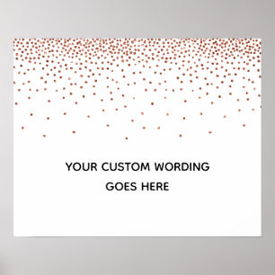 Copper Confetti Do It Yourself Custom Wedding Sign