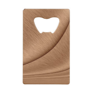 Copper Contour Credit Card Bottle Opener