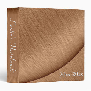 Copper Contour Name and Date Binder