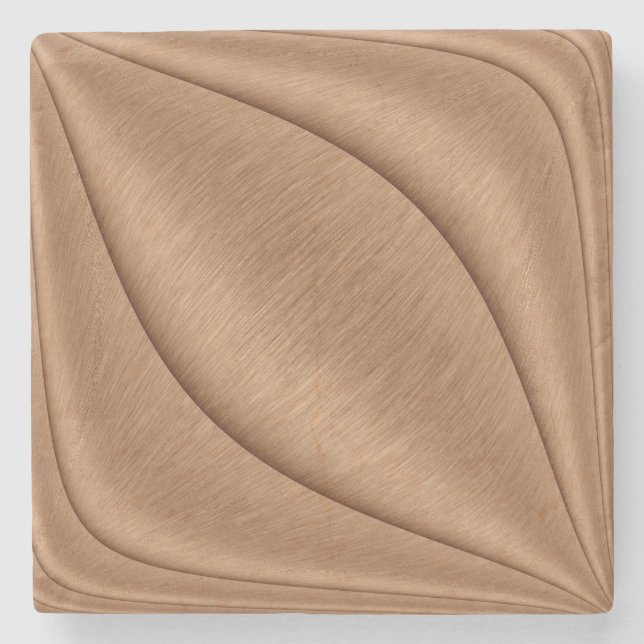 Copper Contour Stone Coaster (Front)