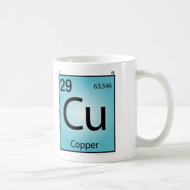 Copper (Cu) Element Mug (Right)