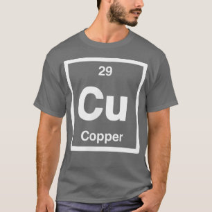 Copper - Cu - Periodic Table of Elements - Science T-Shirt