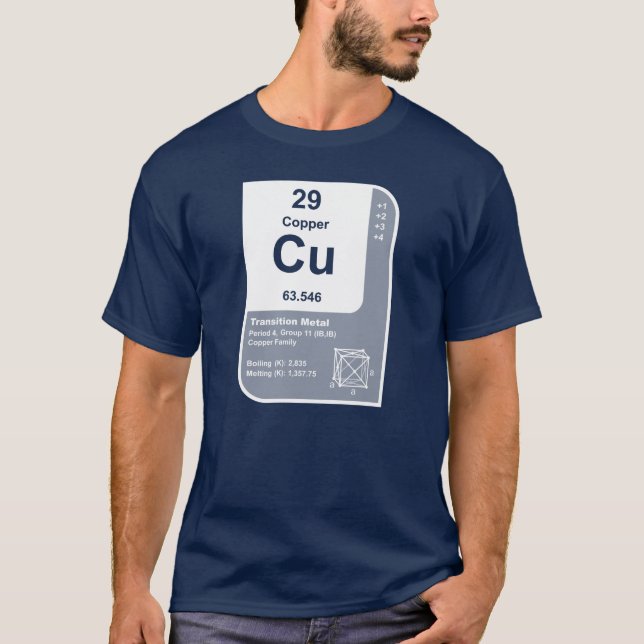 Copper (Cu) T-Shirt (Front)