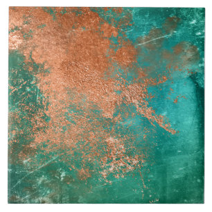 Copper Distressed Patina  Tile