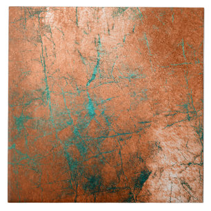 Copper Distressed Patina Tile