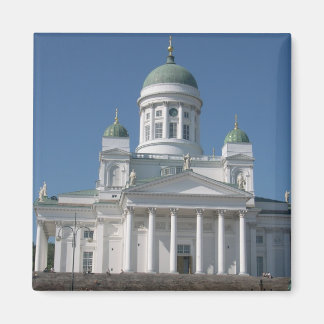 Copper-Domed Church In Helsinki Magnet