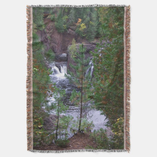 Copper Falls throw blanket (Front Vertical)