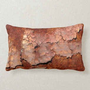 Copper Flakes Throw Pillow