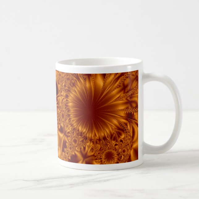 Copper Flowers Coffee Mug (Right)