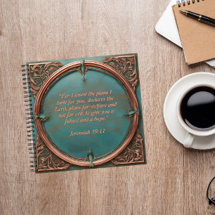 Copper Frame Turquoise Spend Time w Jesus Journal