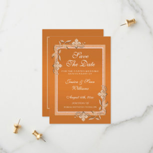 Copper Gem & Glitter 7th Wedding Anniversary Save The Date