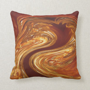 Copper & Glass Throw Pillow