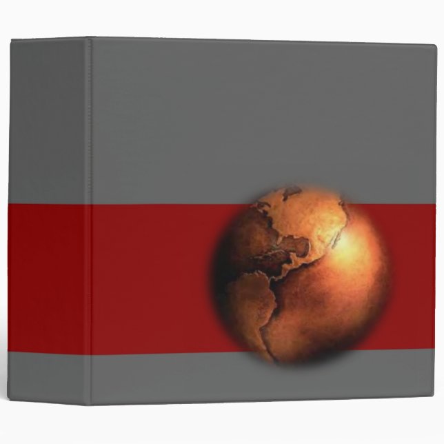 Copper Globe Avery Binder (Front/Spine)