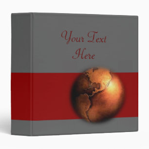 Copper Globe Avery Binder