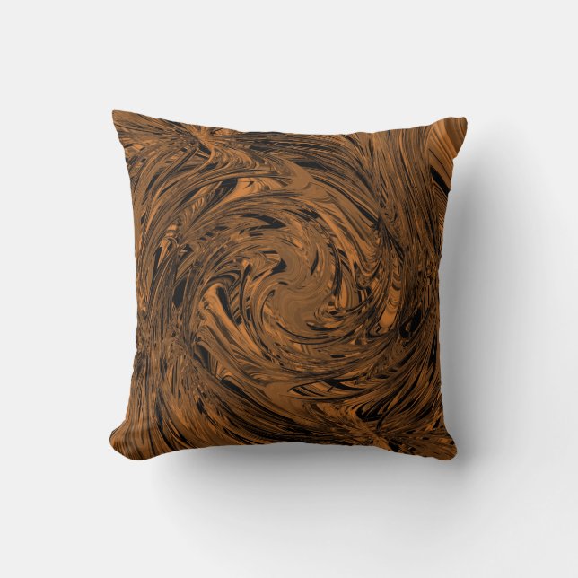 Copper Glory Throw Pillow (Front)