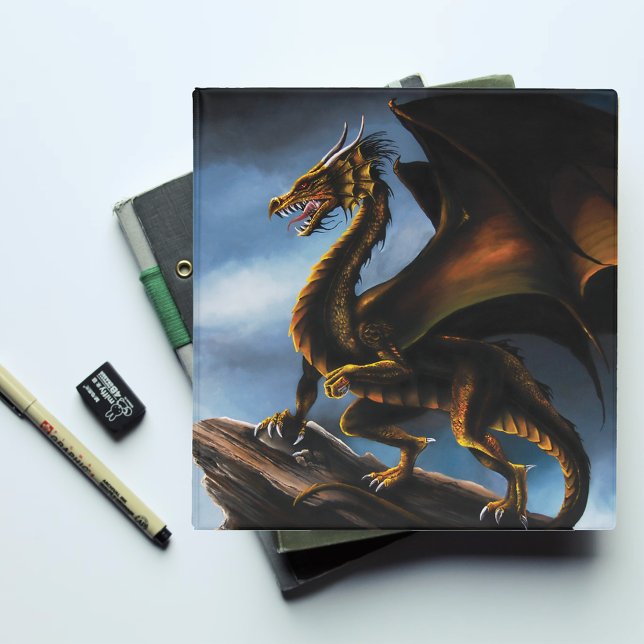 Copper Gold Black Dragon Binder (Creator Uploaded)
