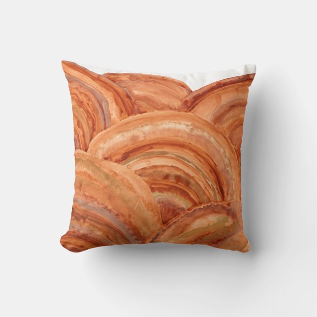 Copper & Gold Decorative Throw Pillow (Front)