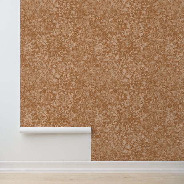 Copper Gold Texture Granite Sparkle Pattern Girls Wallpaper (Application)