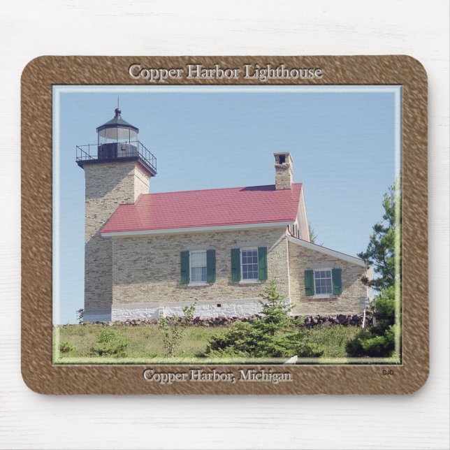 Copper Harbor Lighthouse mousepad (Front)