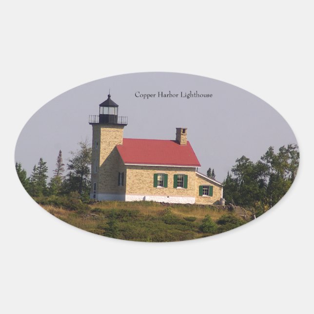 Copper Harbour Lighthouse sticker (Front)