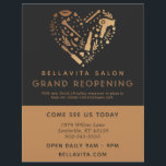 Copper Heart Salon Business Grand Reopening Flyer<br><div class="desc">Copper Heart Salon Business Grand Reopening Flyer. Salon reopening flyer that features a collage heart. "With new Covid 19 safety measures in place to keep our clients and employees safe." Personalize this custom design with your own text, logo, and business details.</div>