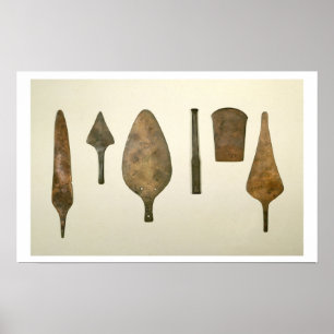 Copper implements, Harappa, 2300-1750 BC Poster