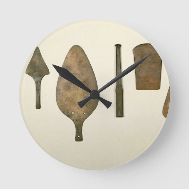 Copper implements, Harappa, 2300-1750 BC Round Clock (Front)