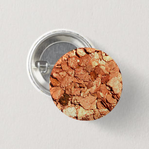 Copper Metal Chips 1 Inch Round Button
