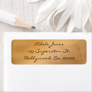 Copper Metallic Address Labels
