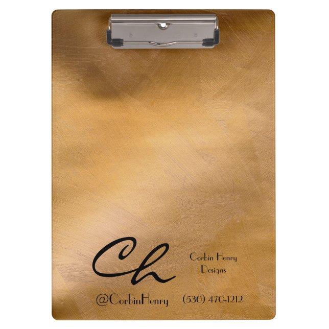 Copper Metallic Clipboard (Front)