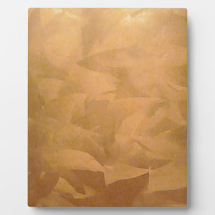 Copper Metallic Hand Brushed Plaque