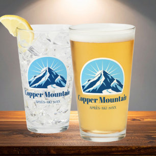 Copper Mountain Colorado après-ski beer glass