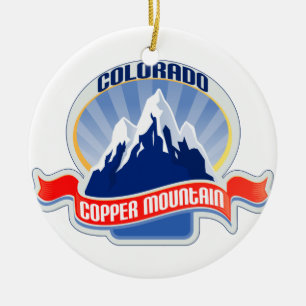 Copper Mountain Colorado Ceramic Ornament