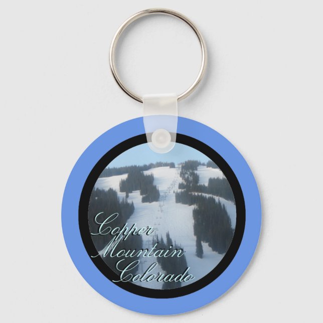 Copper Mountain Colorado scenic mountain keychain (Front)