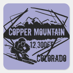 Copper Mountain Colorado ski elevation stickers