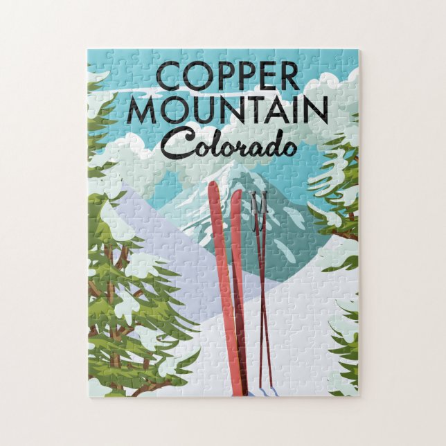 Copper Mountain Colorado Ski Jigsaw Puzzle (Vertical)