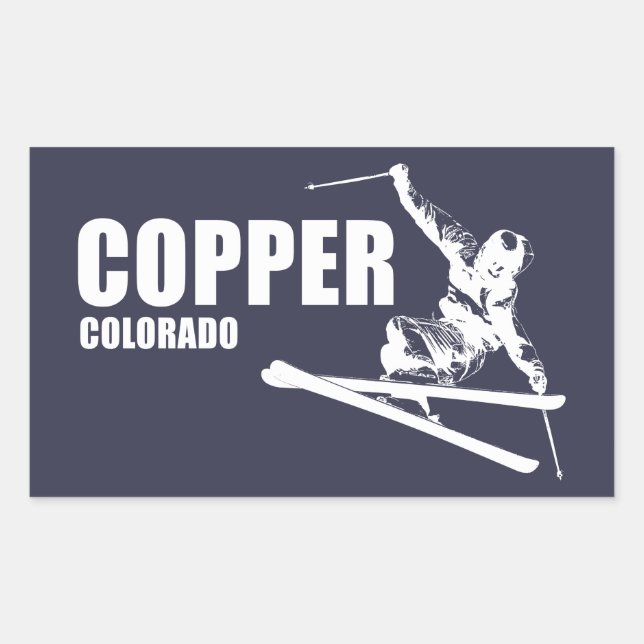 Copper Mountain Colorado Skier Sticker (Front)