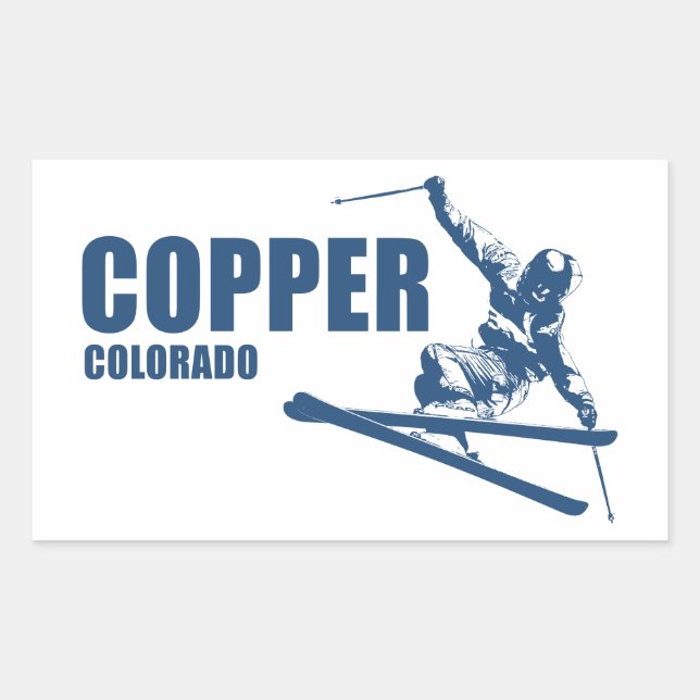 Copper Mountain Colorado Skier Sticker (Front)