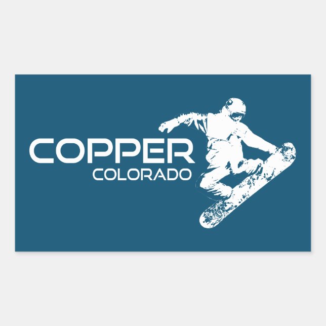 Copper Mountain Colorado Snowboarder Sticker (Front)